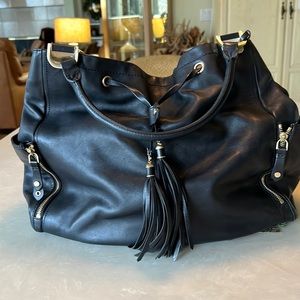 Cole Haan X-Large leather Drawstring hobo bag